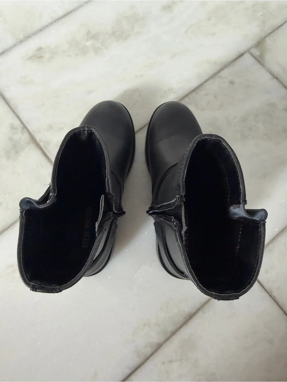 Size 12 Girls Steve Madden Black Boots